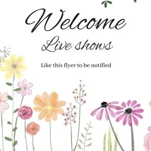 Like the flyer to be notified when I go live